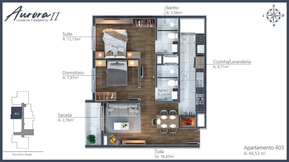 Apartamento para venda no bairro Moura em Gramado