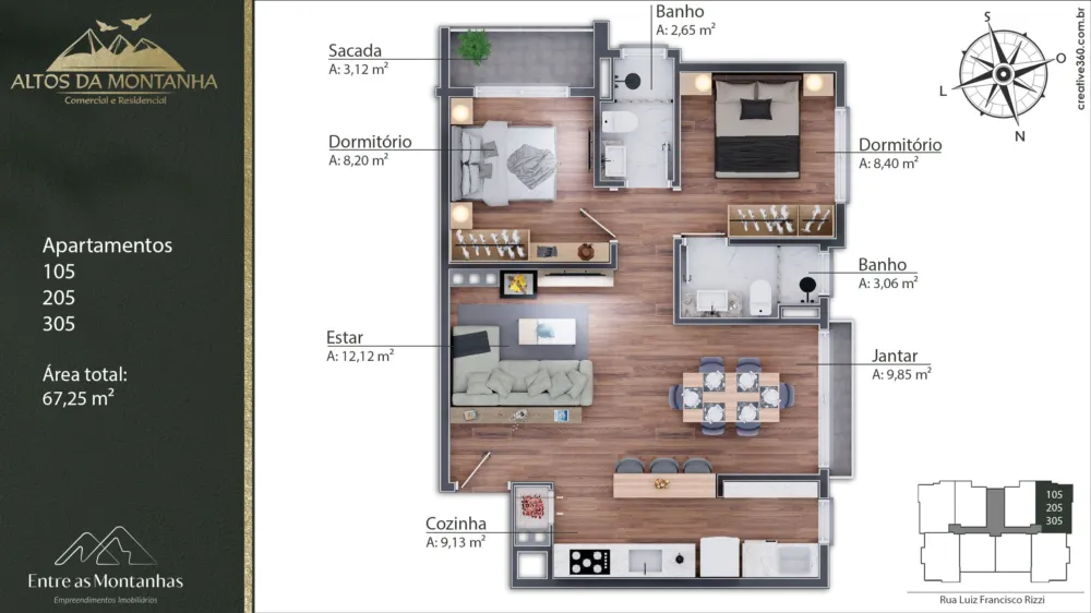 Apartamento para venda no bairro Varzea Grande em Gramado