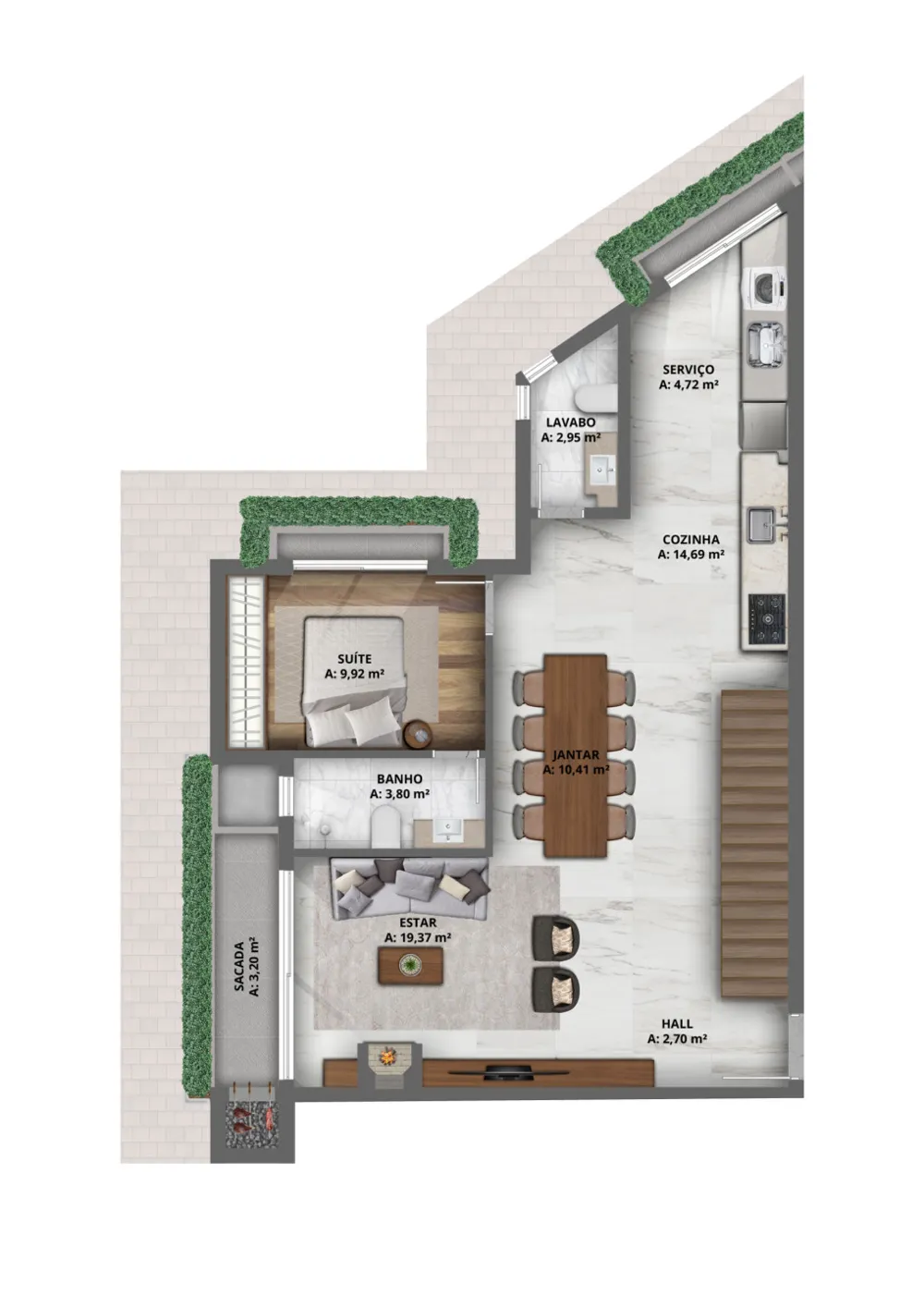 Apartamento para venda no bairro Planalto em Gramado
