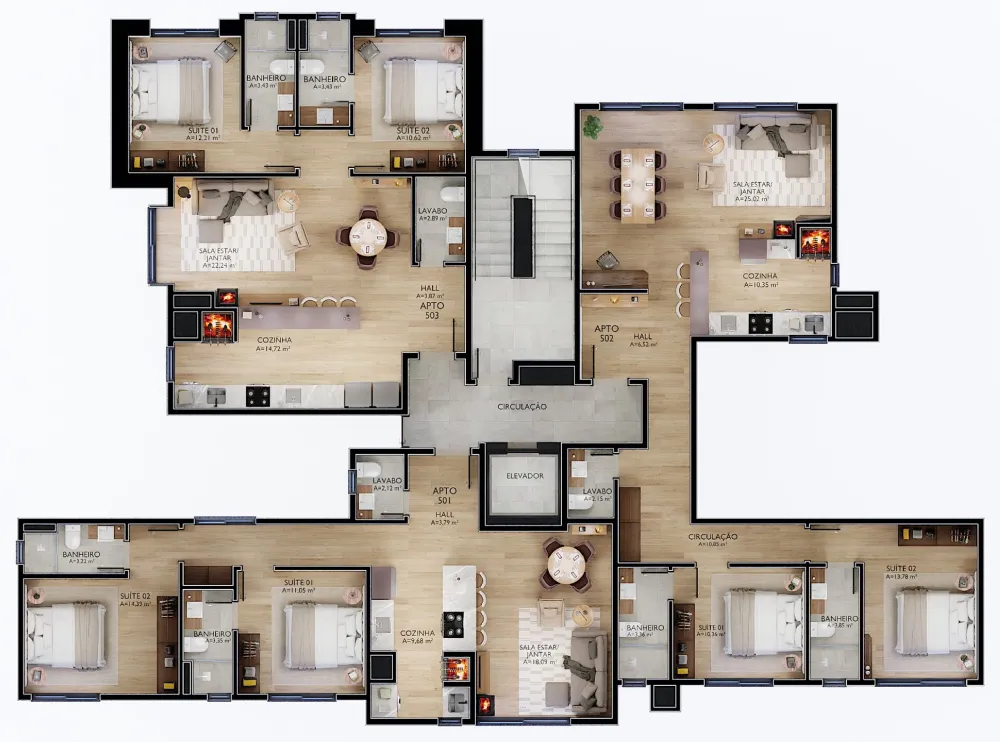 Apartamento para venda no bairro Centro em Gramado