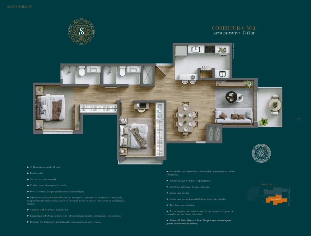 Apartamento para venda no bairro Centro  em Canela