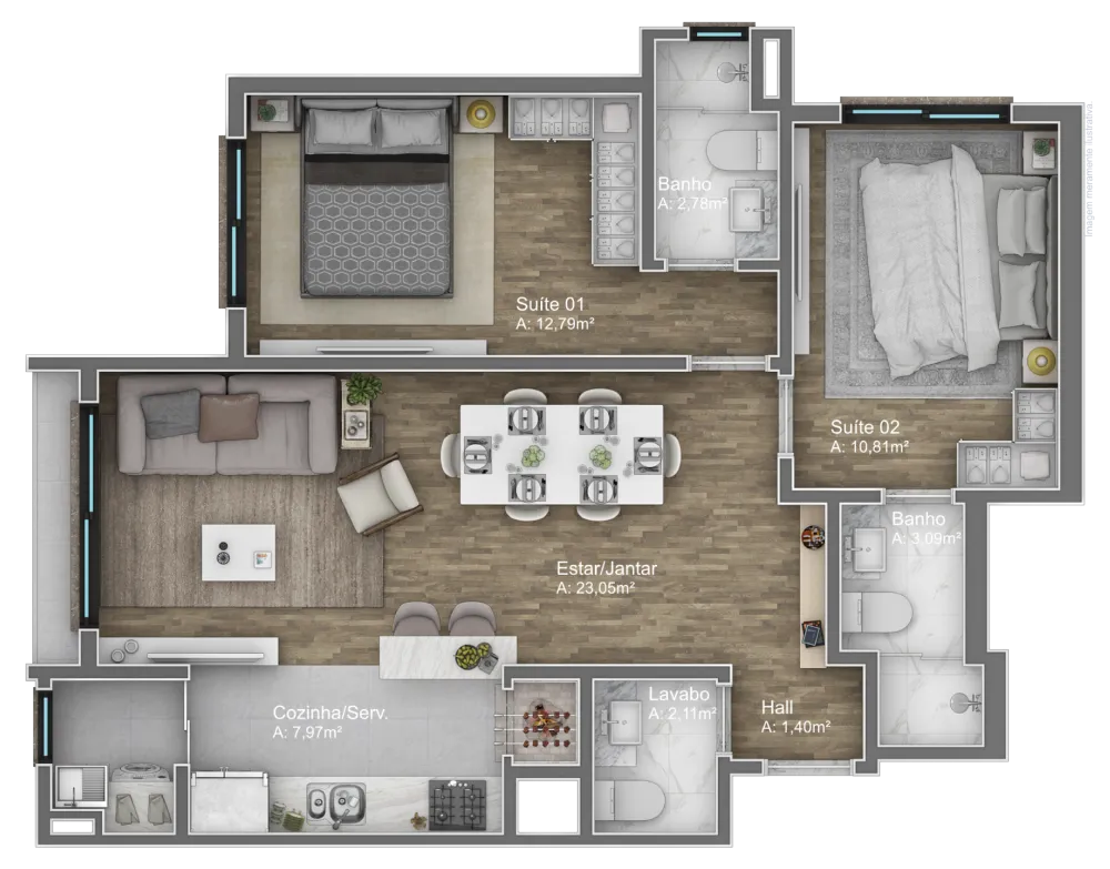 Apartamento para venda no bairro Av. Central em Gramado