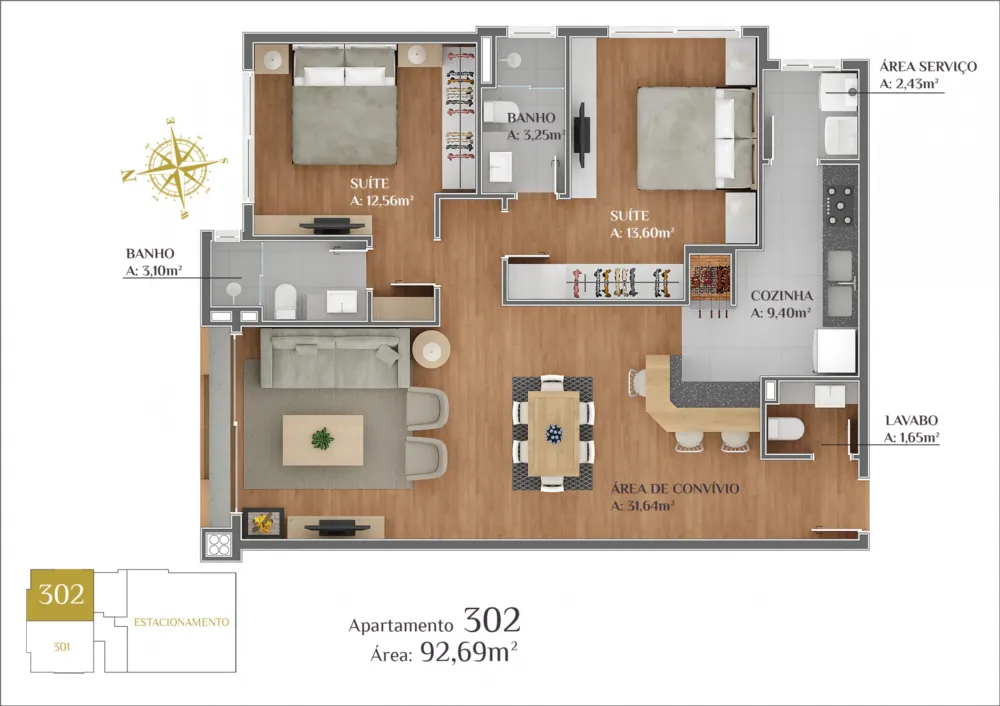 Apartamento para venda no bairro Centro em Gramado