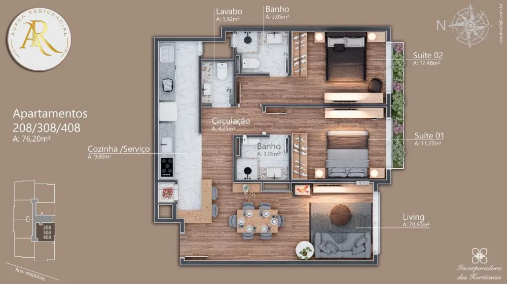 Apartamento para venda no bairro Av. Central em Gramado