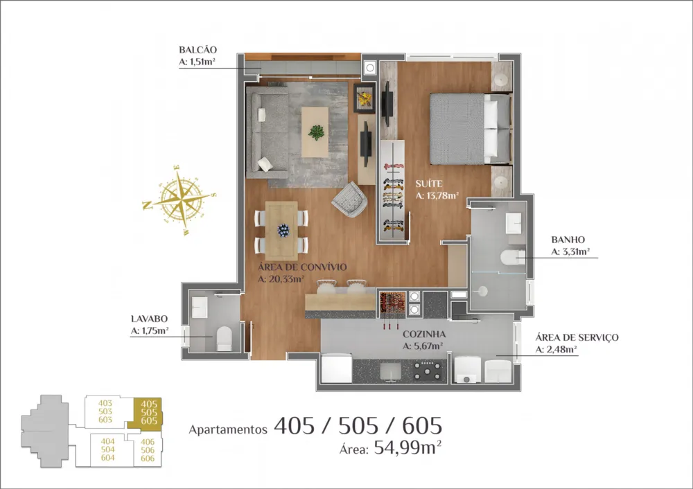 Apartamento para venda no bairro Centro em Gramado