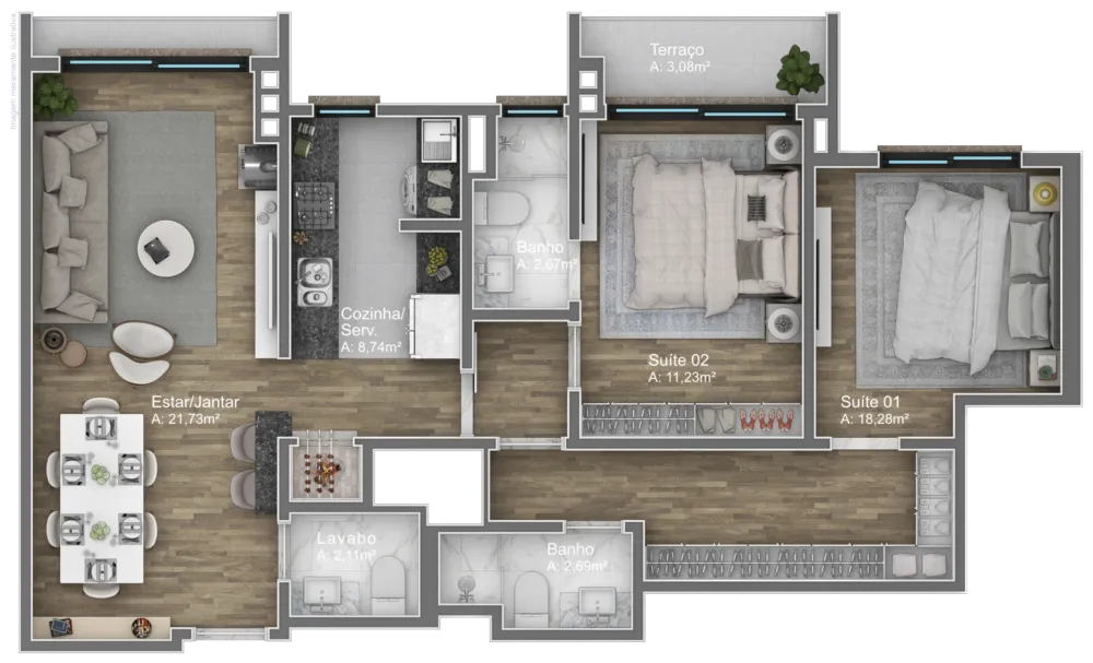 Apartamento para venda no bairro Av. Central em Gramado
