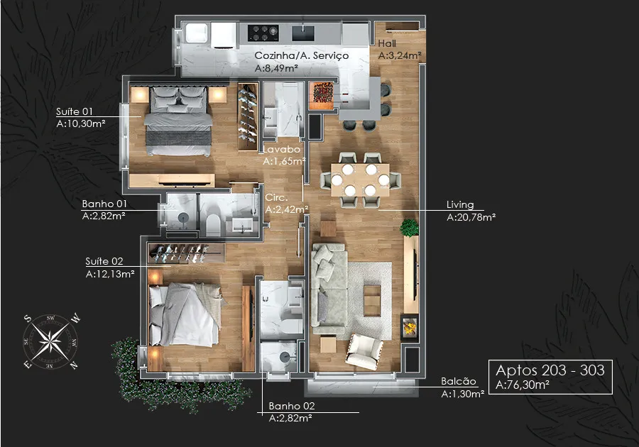Apartamento para venda no bairro Av. Central em Gramado