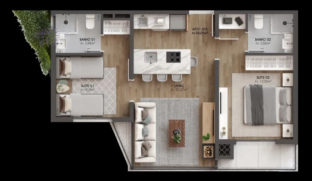 Apartamento para venda no bairro Centro  em Canela