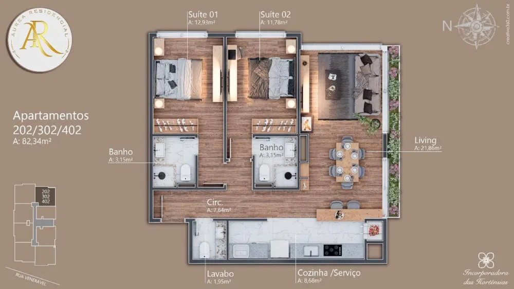 Apartamento para venda no bairro Av. Central em Gramado