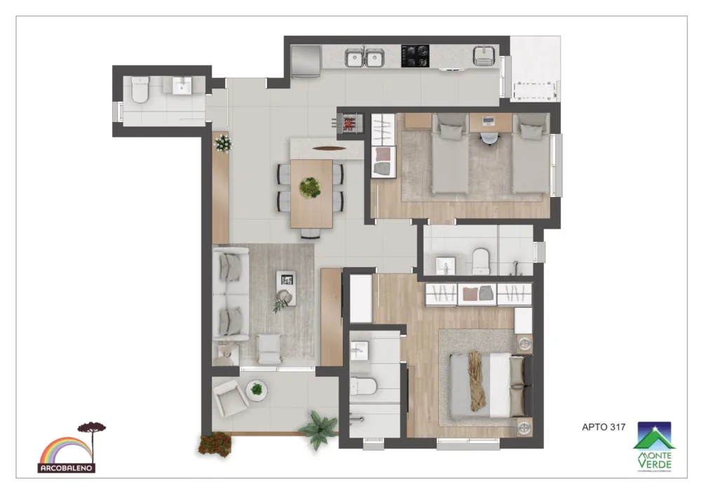 Apartamento para venda no bairro Floresta em Gramado