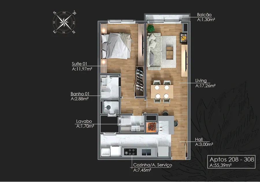 Apartamento para venda no bairro Av. Central em Gramado