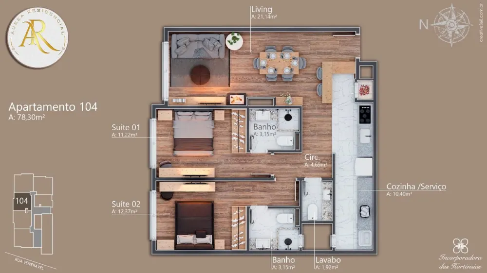 Apartamento para venda no bairro Av. Central em Gramado