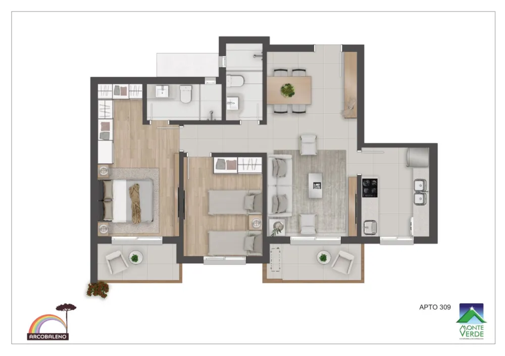 Apartamento para venda no bairro Floresta em Gramado