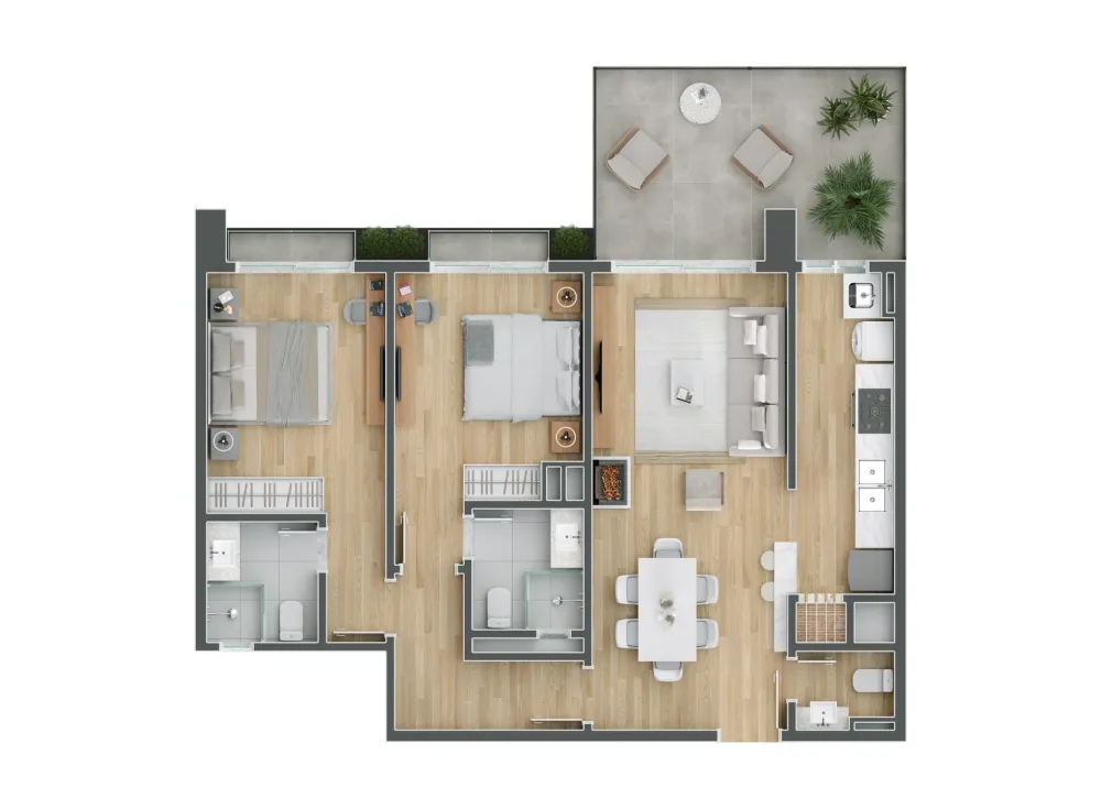Apartamento para venda no bairro Centro em Gramado