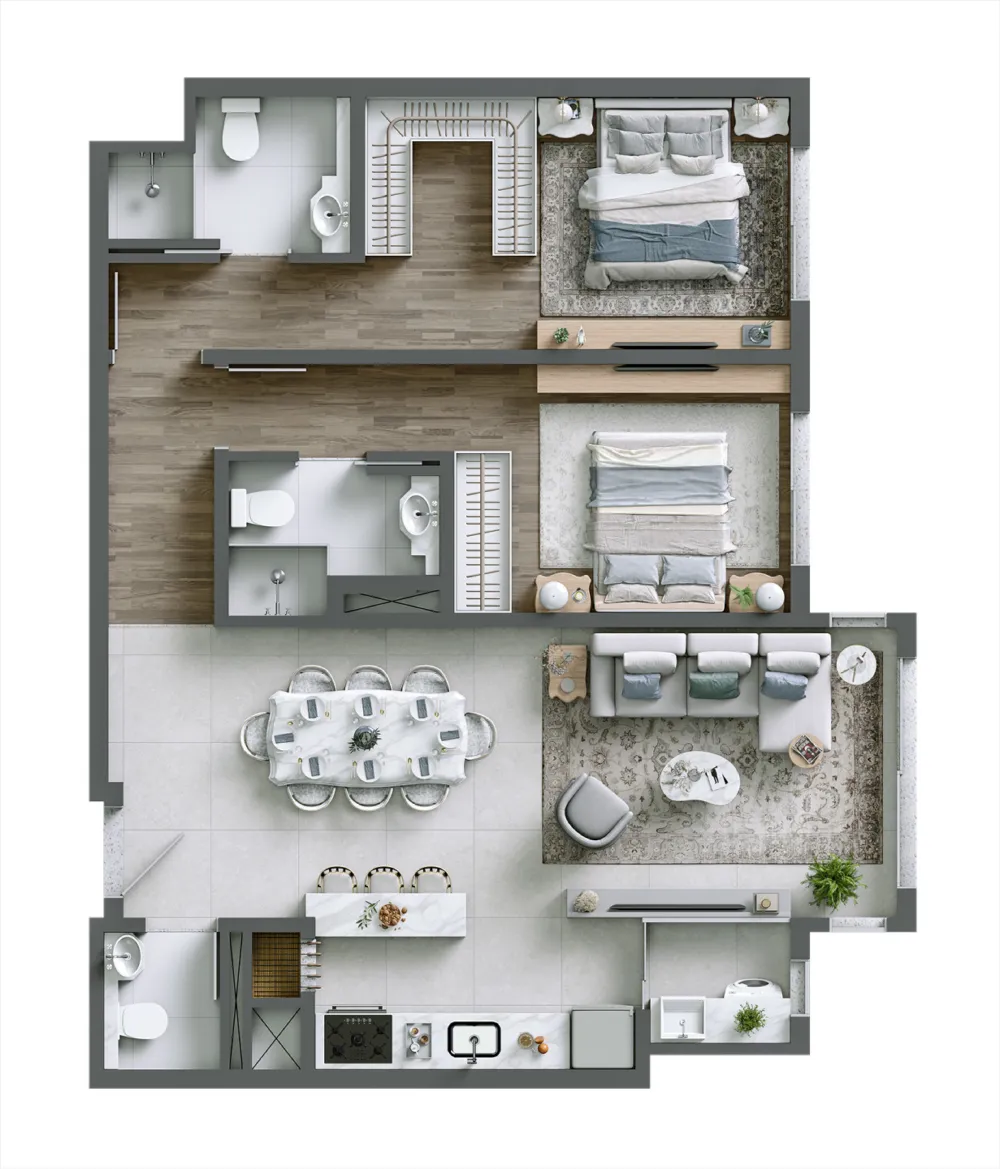 Apartamento para venda no bairro Planalto em Gramado