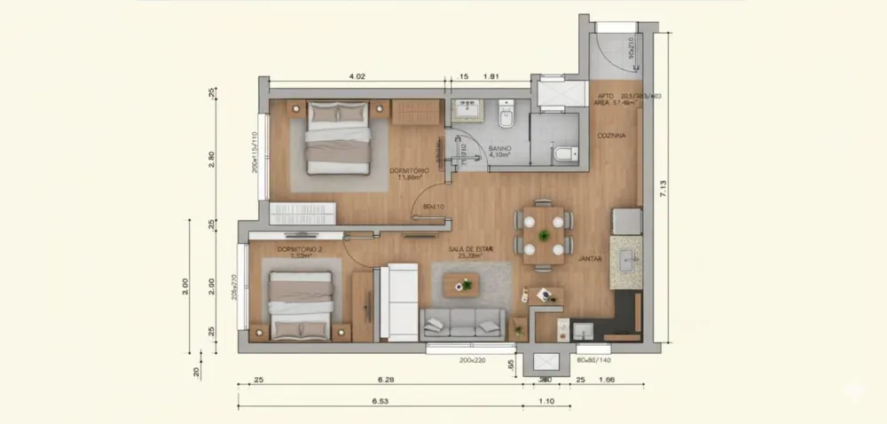 Apartamento para venda no bairro Floresta em Gramado