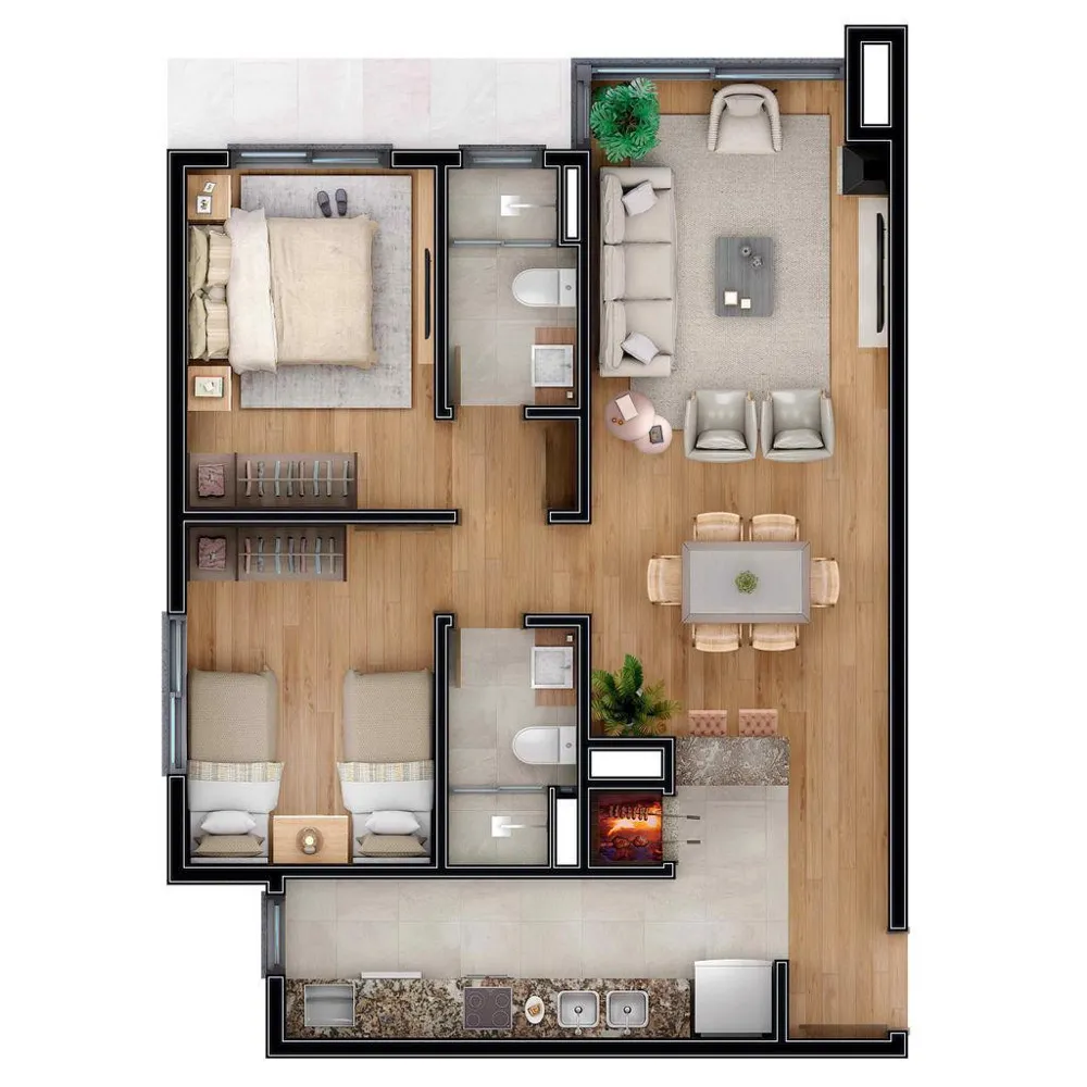 Apartamento para venda no bairro Carniel em Gramado