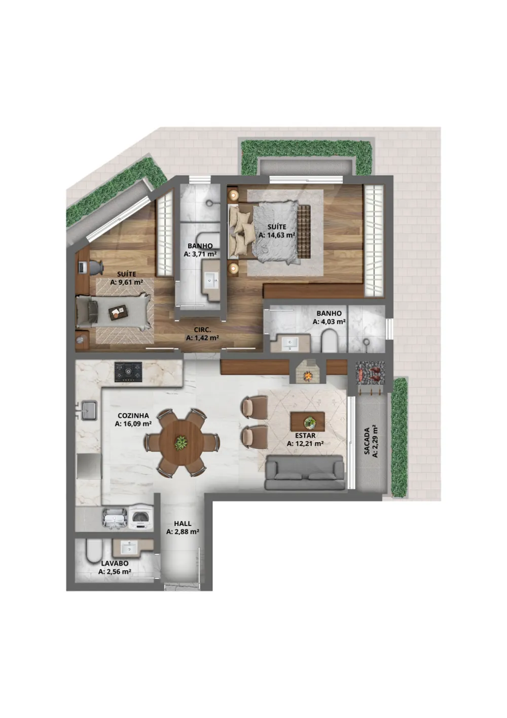 Apartamento para venda no bairro Planalto em Gramado