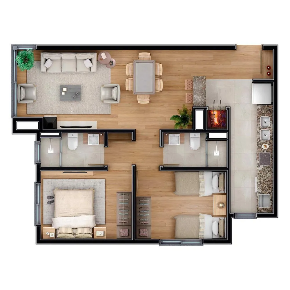 Apartamento para venda no bairro Carniel em Gramado