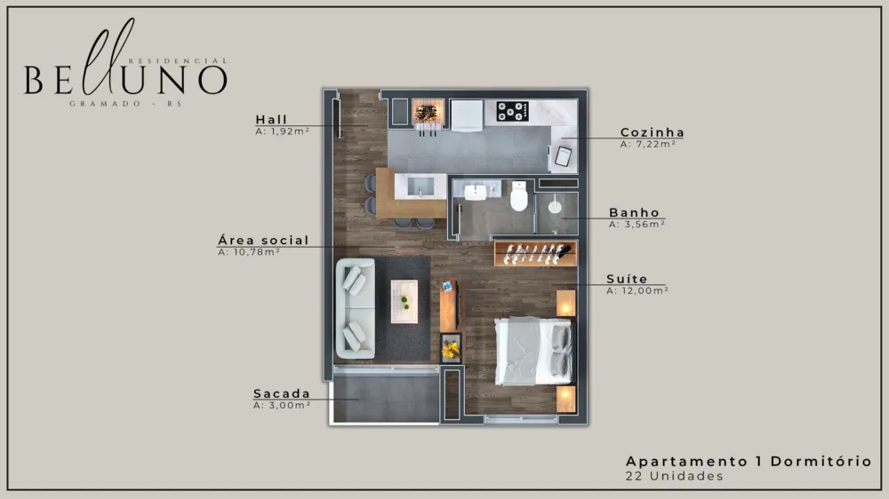 Apartamento para venda no bairro Moura em Gramado