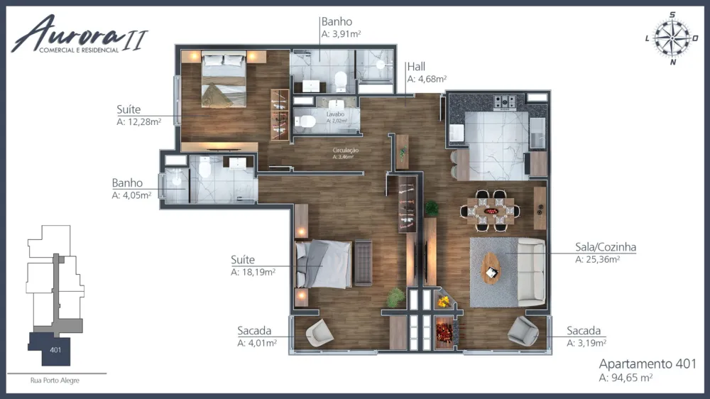 Apartamento para venda no bairro Moura em Gramado