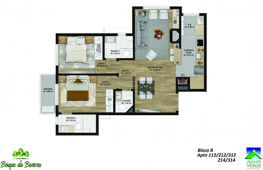 Apartamento para venda no bairro Bavaria em Gramado