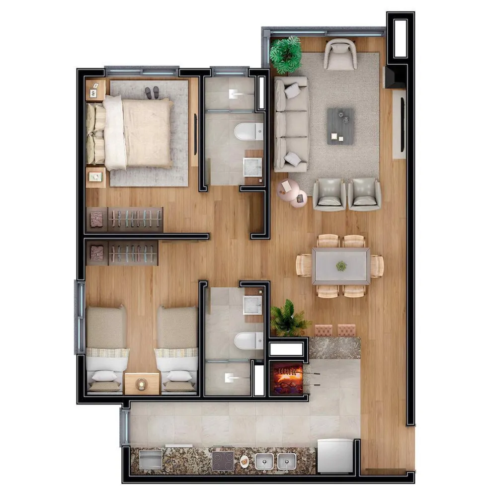 Apartamento para venda no bairro Carniel em Gramado