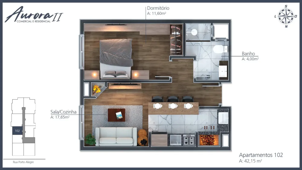 Apartamento para venda no bairro Moura em Gramado