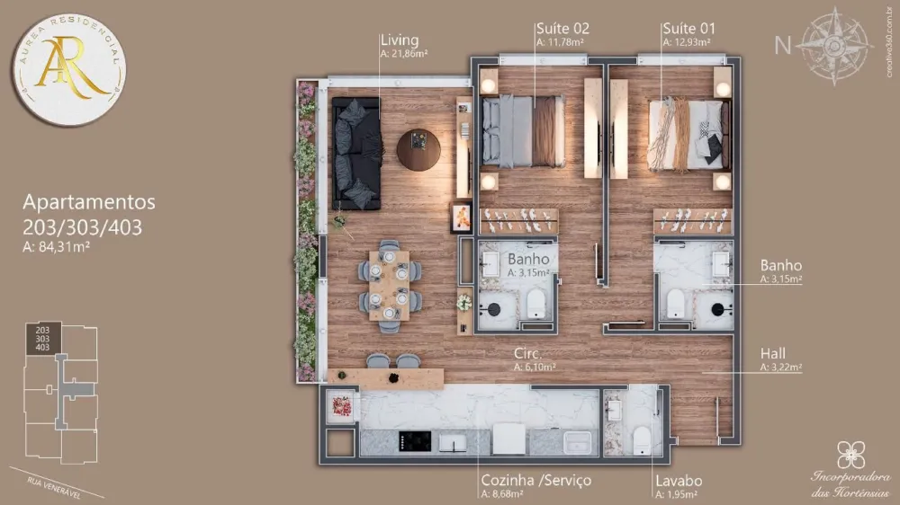 Apartamento para venda no bairro Av. Central em Gramado