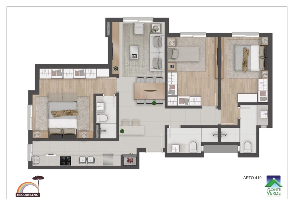Apartamento para venda no bairro Floresta em Gramado