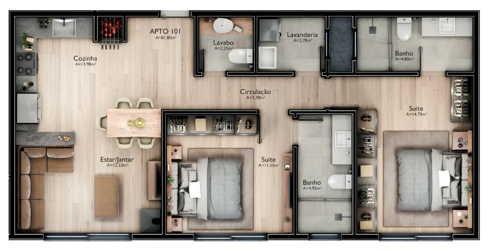 Apartamento para venda no bairro Mato Queimado em Gramado