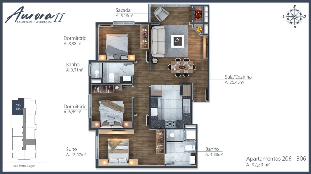 Apartamento para venda no bairro Moura em Gramado