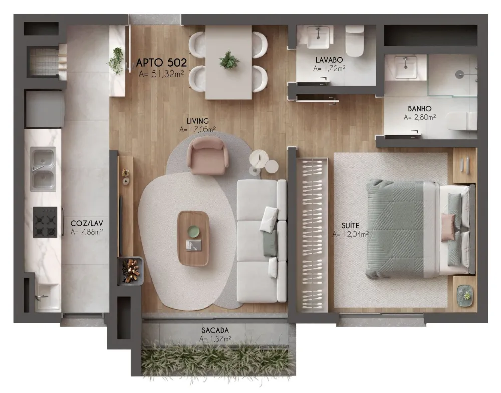 Apartamento para venda no bairro Centro  em Canela