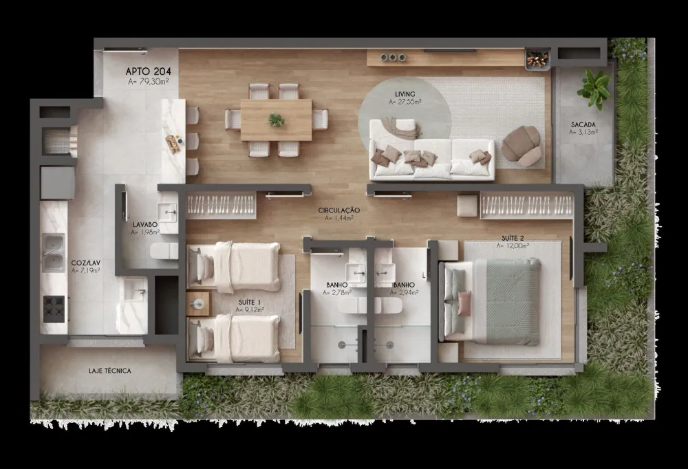 Apartamento para venda no bairro Centro  em Canela