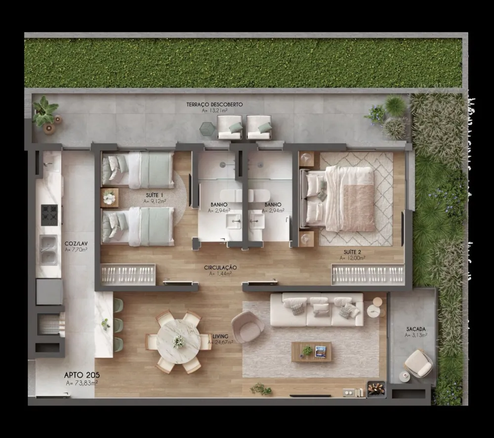 Apartamento para venda no bairro Centro  em Canela