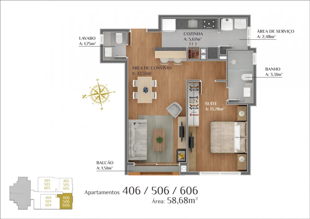 Apartamento para venda no bairro Centro em Gramado