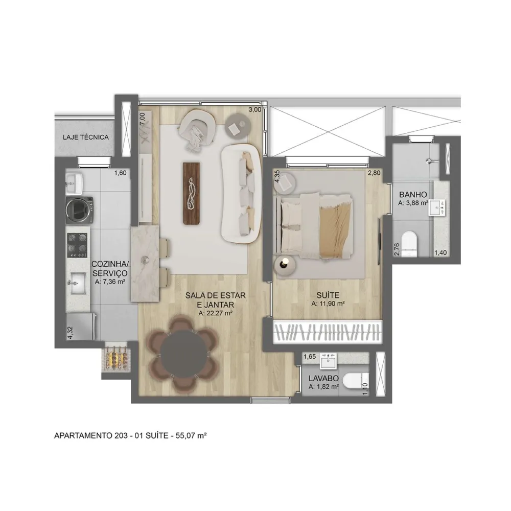 Apartamento para venda no bairro Belvedere em Gramado