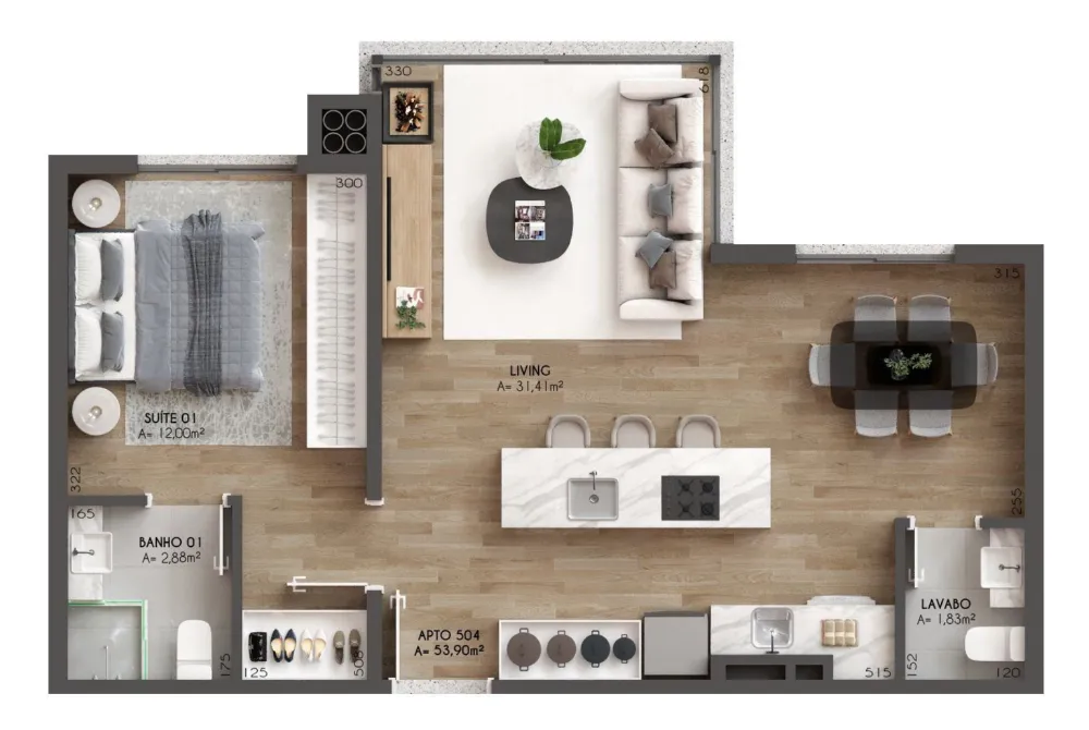 Apartamento para venda no bairro Centro  em Canela
