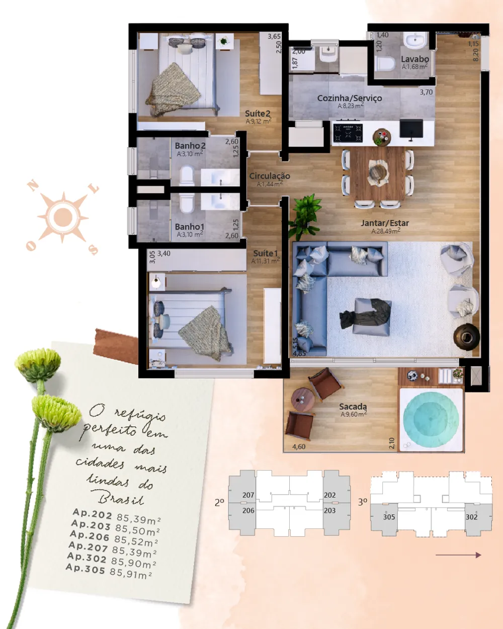 Apartamento para venda no bairro Centro em Gramado