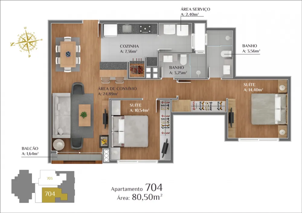 Apartamento para venda no bairro Centro em Gramado