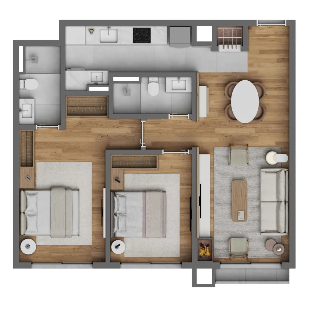 Apartamento para venda no bairro Centro  em Canela