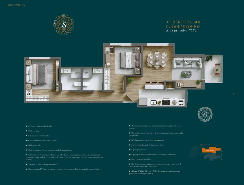Apartamento para venda no bairro Centro  em Canela