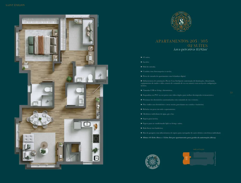 Apartamento para venda no bairro Centro  em Canela