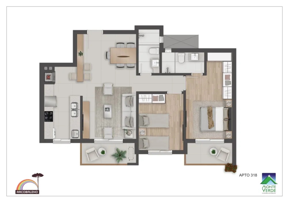 Apartamento para venda no bairro Floresta em Gramado