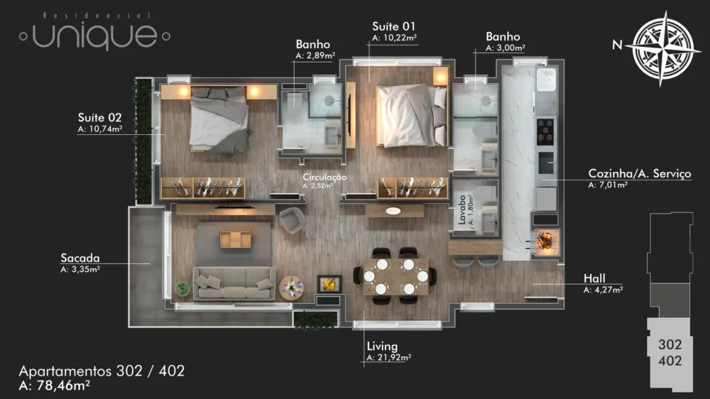 Apartamento para venda no bairro Floresta em Gramado