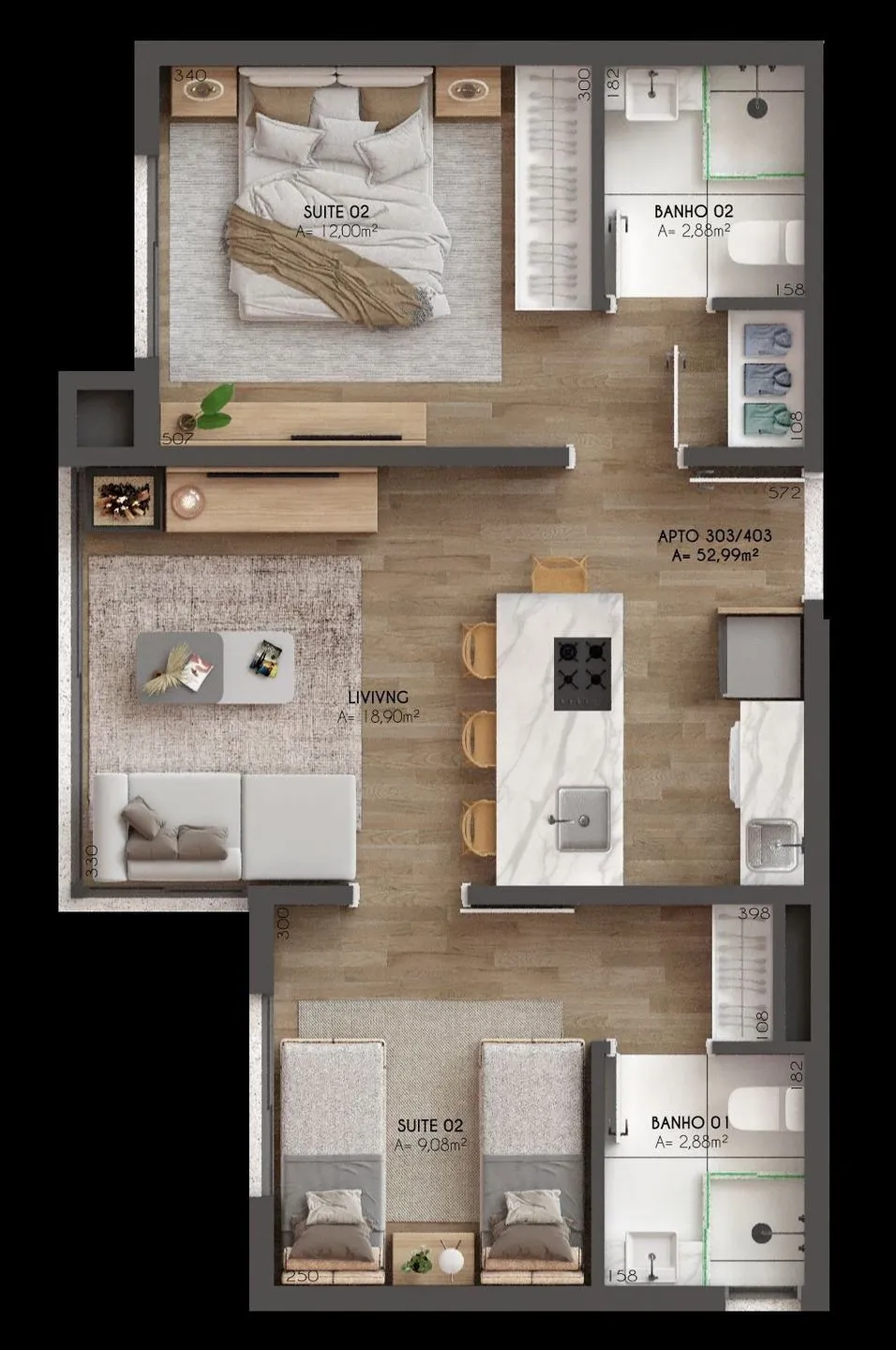 Apartamento para venda no bairro Centro  em Canela