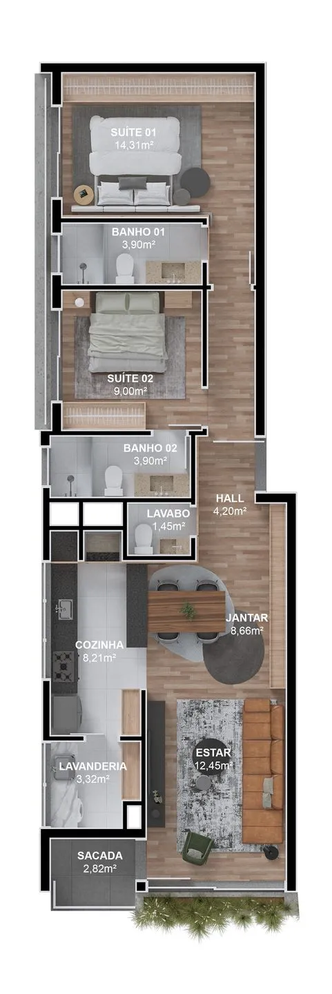 Apartamento para venda no bairro Carniel em Gramado