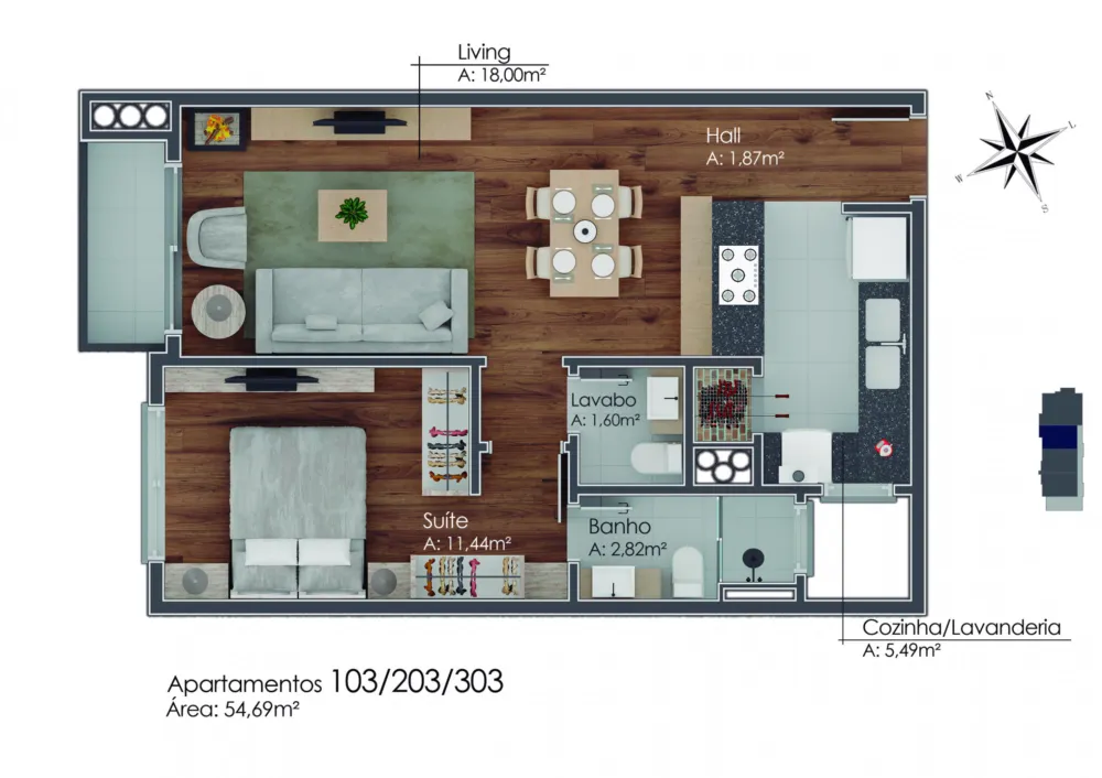 Apartamento para venda no bairro Av. Central em Gramado