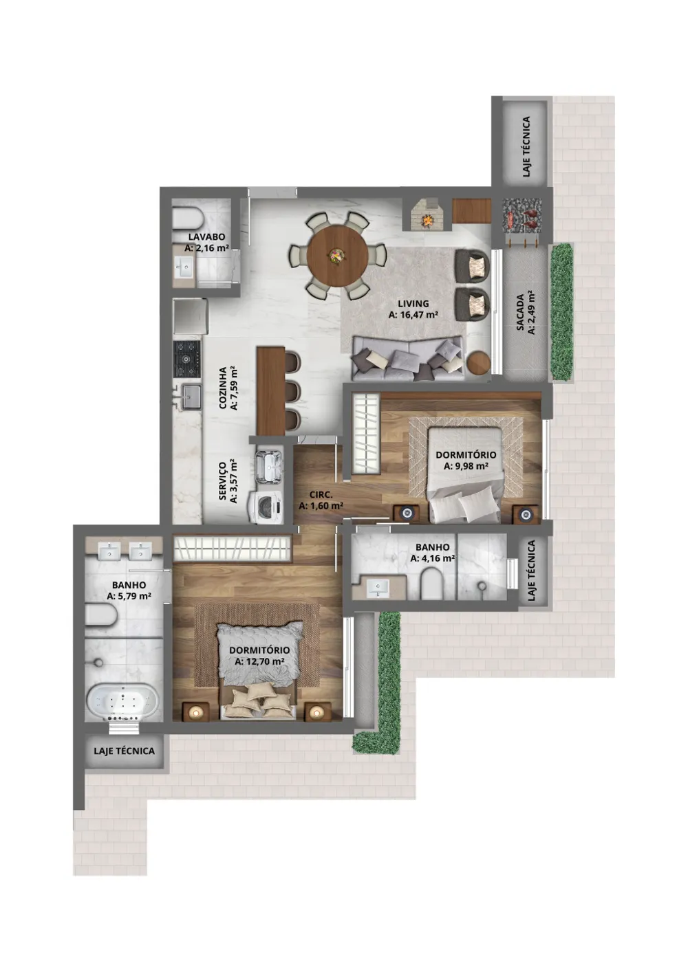 Apartamento para venda no bairro Planalto em Gramado