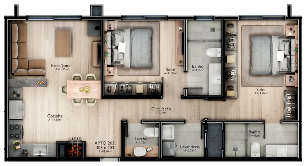 Apartamento para venda no bairro Mato Queimado em Gramado